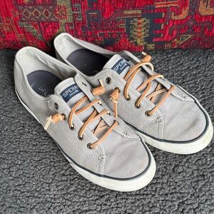 Sperry Top Sider Women’s Pier View Shoe in Grey Sz 9 Sneaker Slip On Shoes
